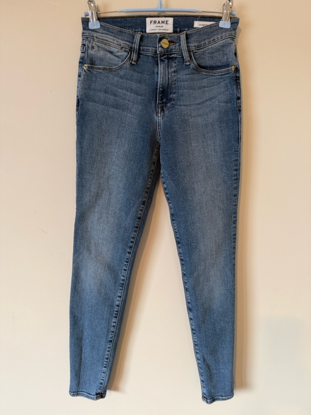 59. | Frame Denim | Le High Skinny | Blue Skinny Jeans | 24